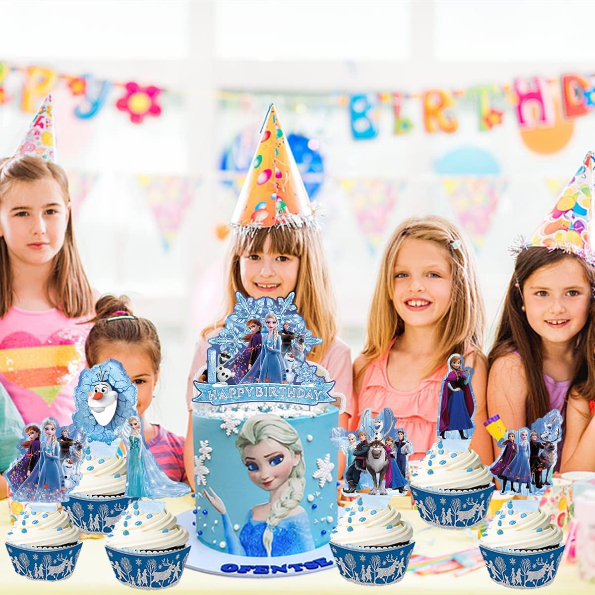 25pcs Ice Cake Toppers for Birthday Party Decorations