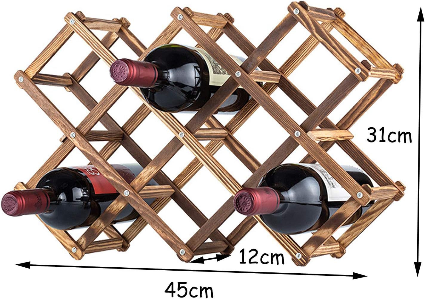 BOCbco Freestanding Wine Rack for 10 Bottles
