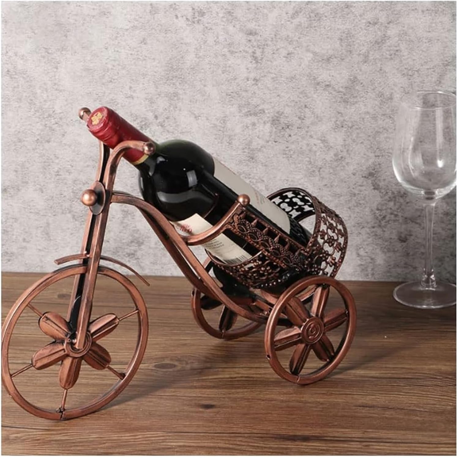 Freestanding Wine Rack with Vintage Car Shape