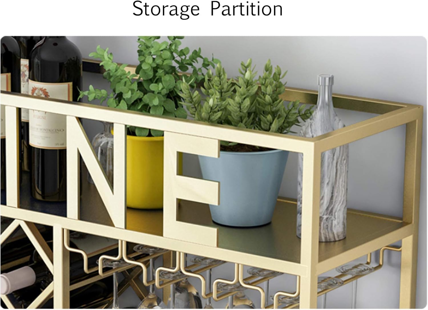 Pimex Wall-Mounted Wine Rack Durable Stylish Storage Solution for Home