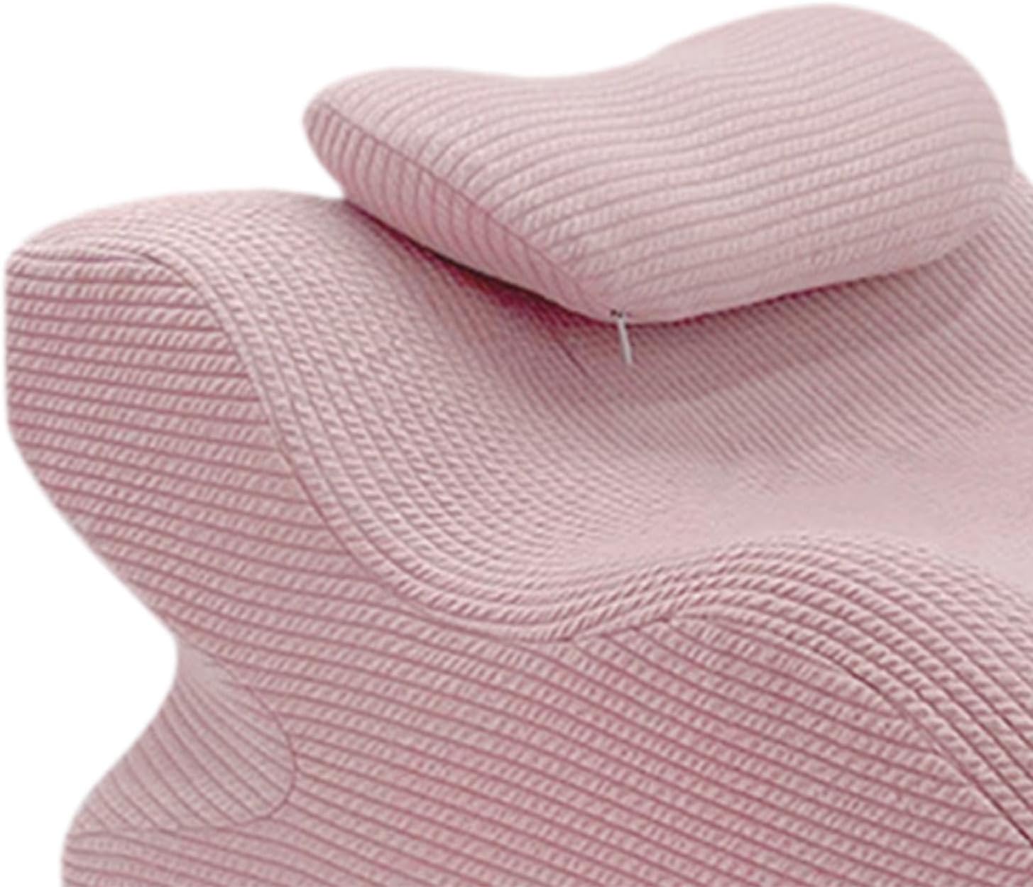 IEUDNS Face Down Pillow with Neck Support Wedge Pillow Washable Cover Pink