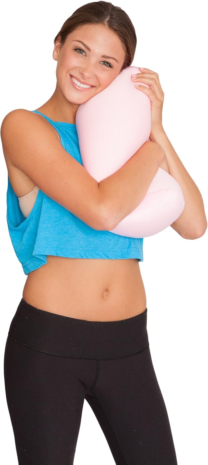 Deluxe Comfort Mooshi Squish Microbead Bed Pillow 14 x 7 - Pink