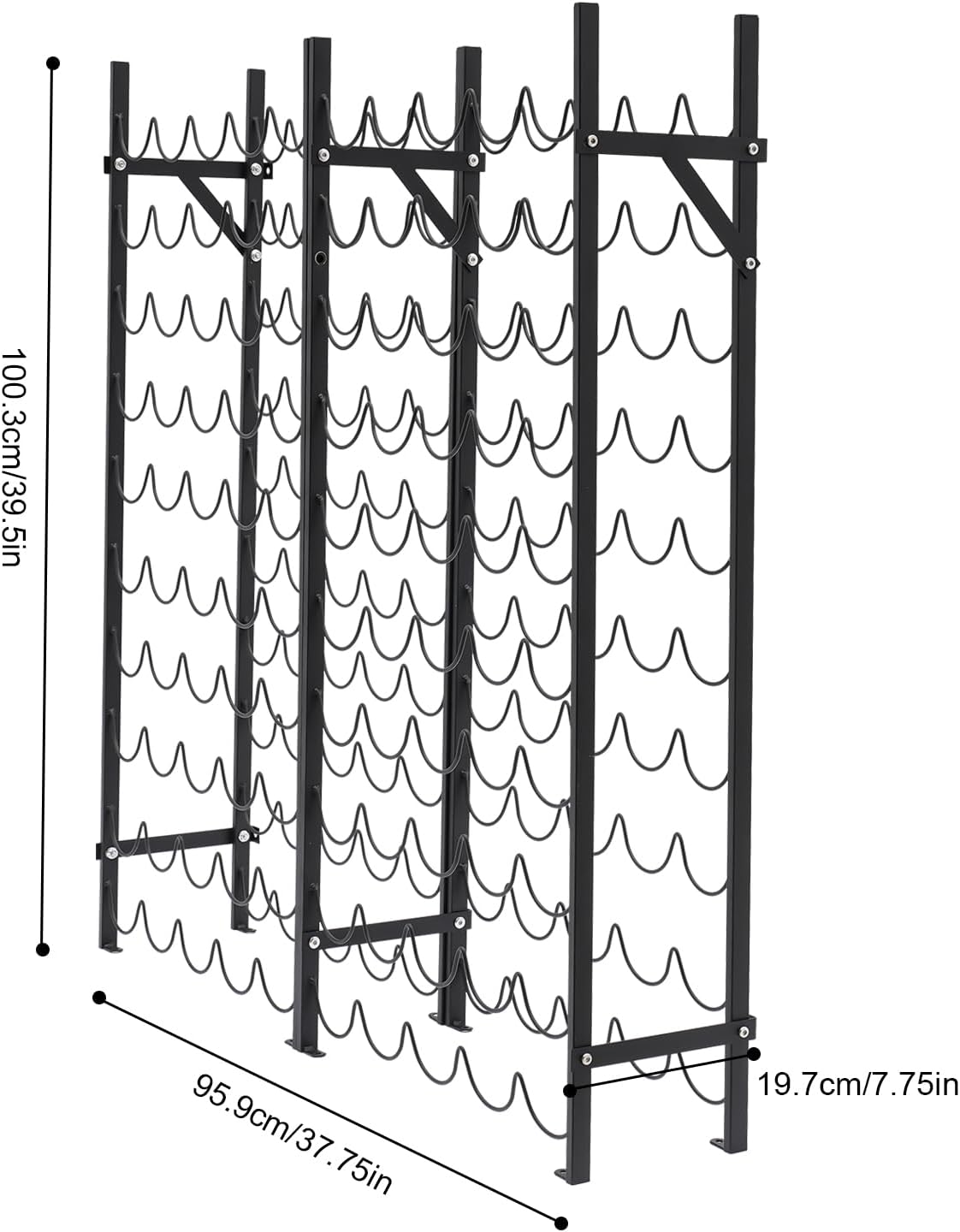 BILPIKOGoo 10 Tier Wine Rack for 100 Bottles