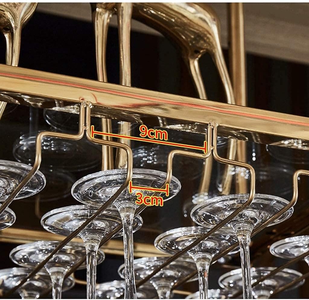 KOHARA Wall-Mounted Wine Rack with Goblet Holder