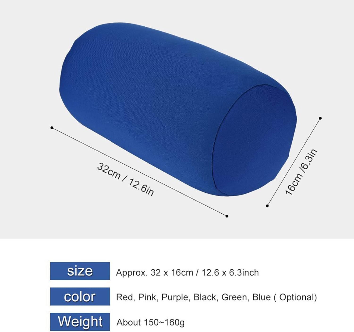 Pink Microbead Log Roll Pillow for Neck Support