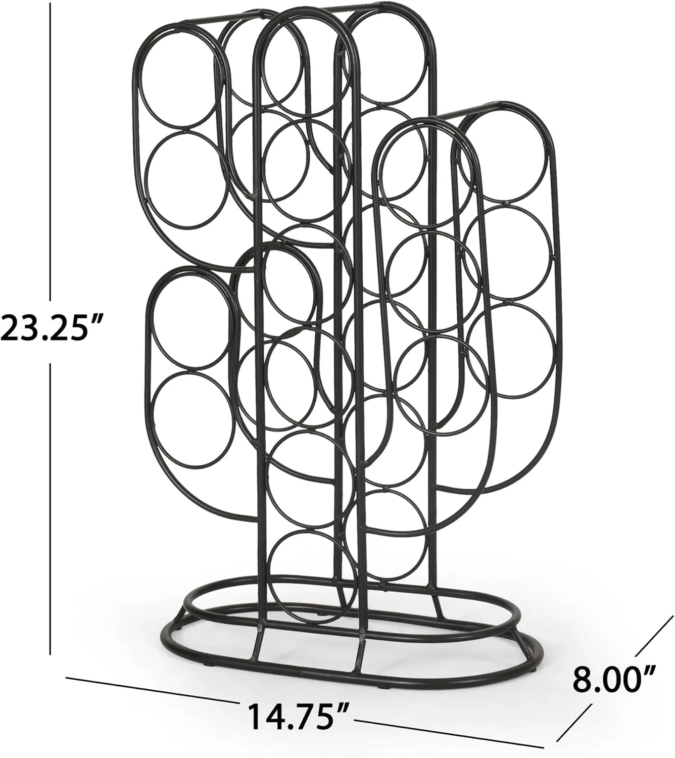 Welpson Tabletop Wine Rack with Cactus Design
