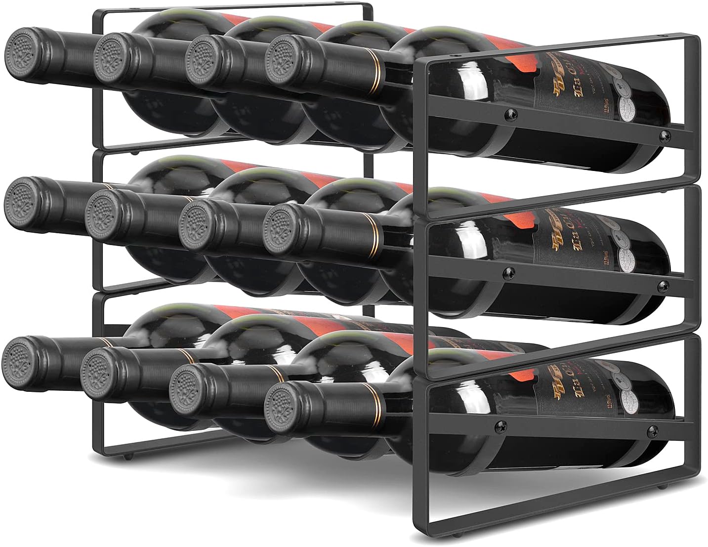 PAFISH 3 Tier Wine Rack for Kitchen Bar Pantry