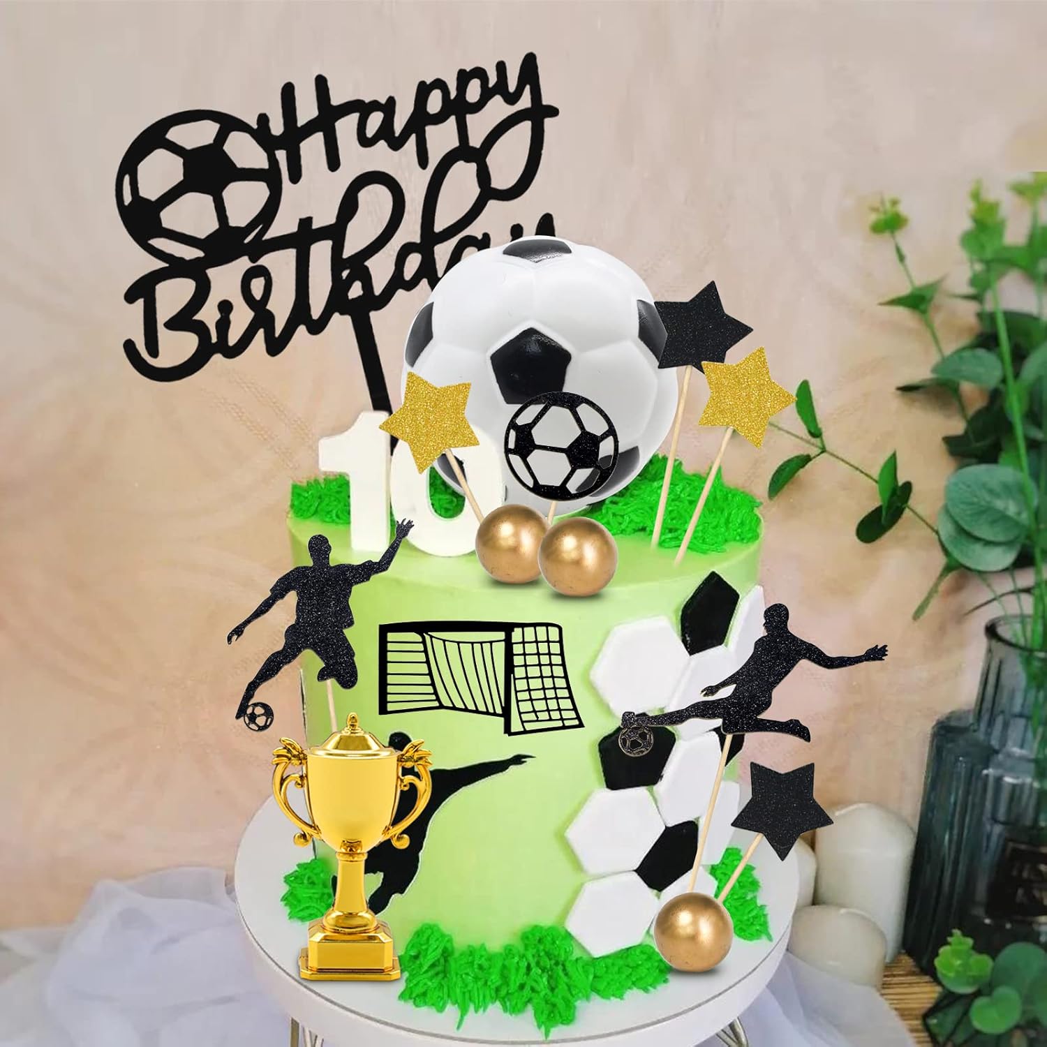 29pcs Soccer Cake Topper - Football Birthday Decorations