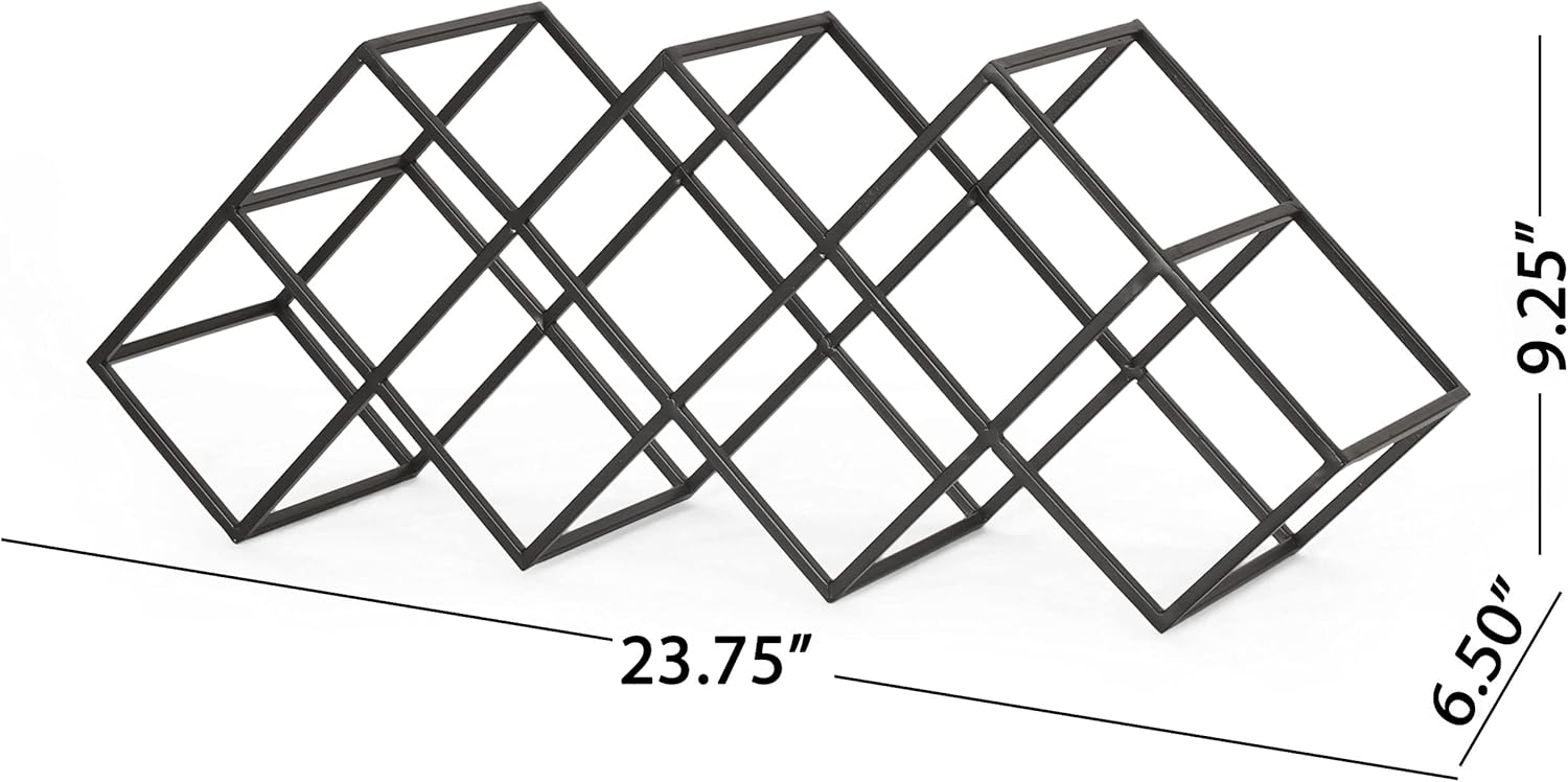 Christopher Knight Home McClellan Wine Rack Black