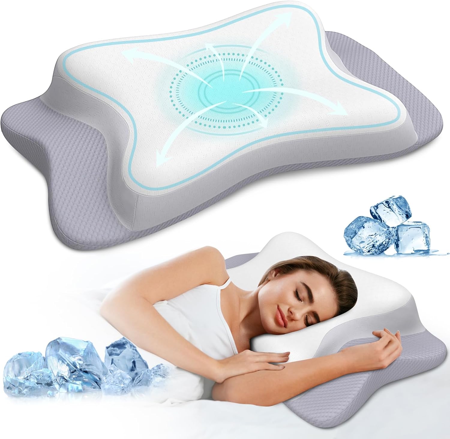 Cooling Cervical Pillow for Neck Pain Relief
