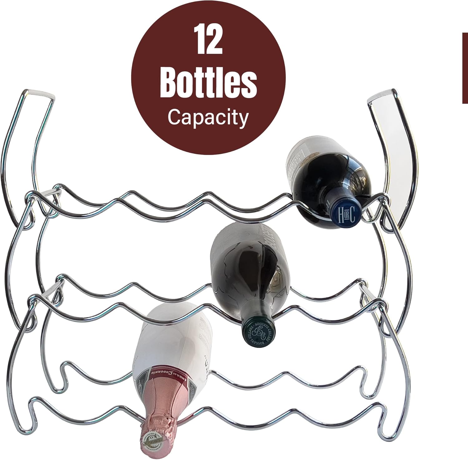 Lilys Home 12-Bottle Tabletop Wine Rack