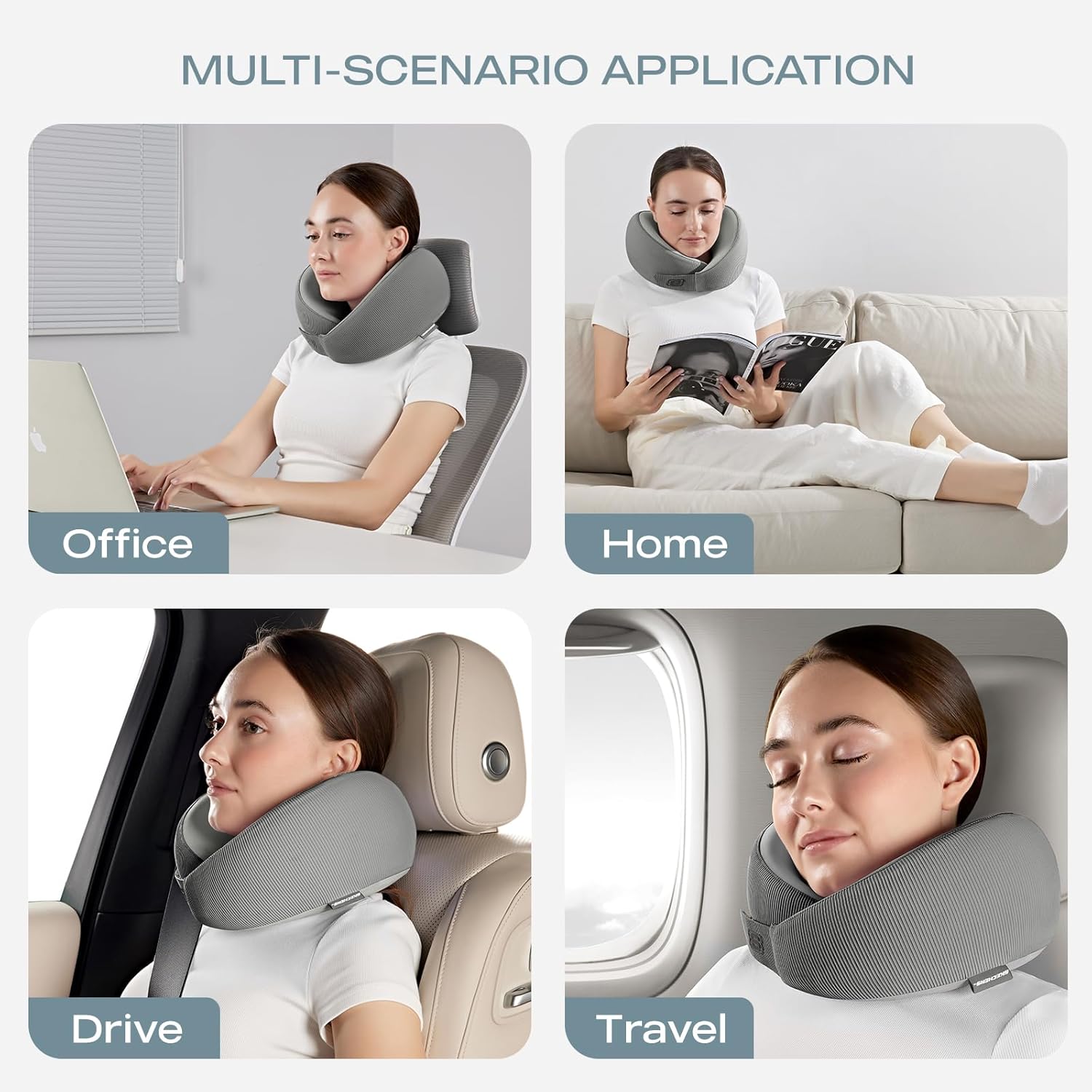 Skechers Memory Foam Travel Pillow for Neck Support