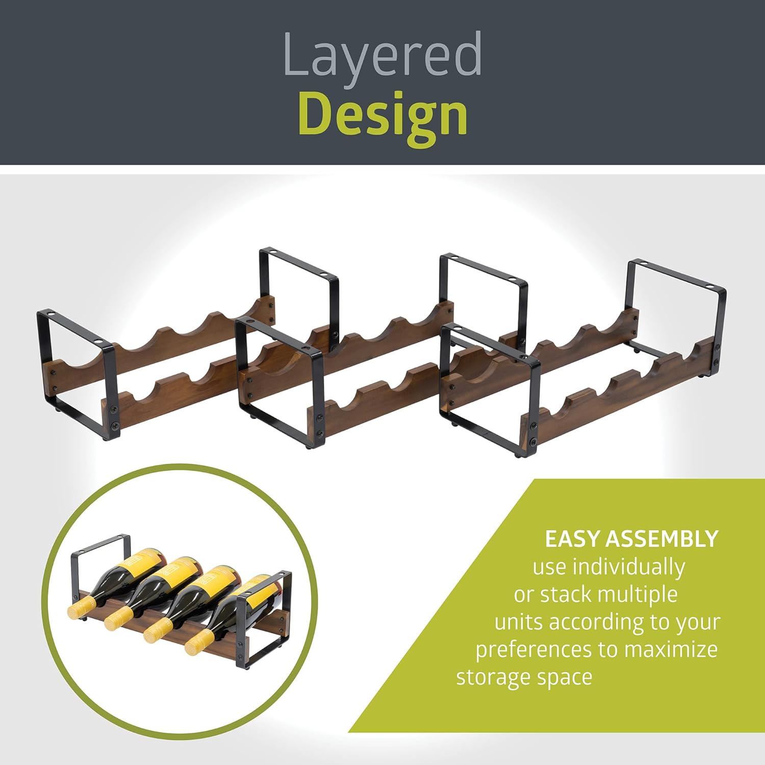 Pearington 12 Bottle Tabletop Wine Rack