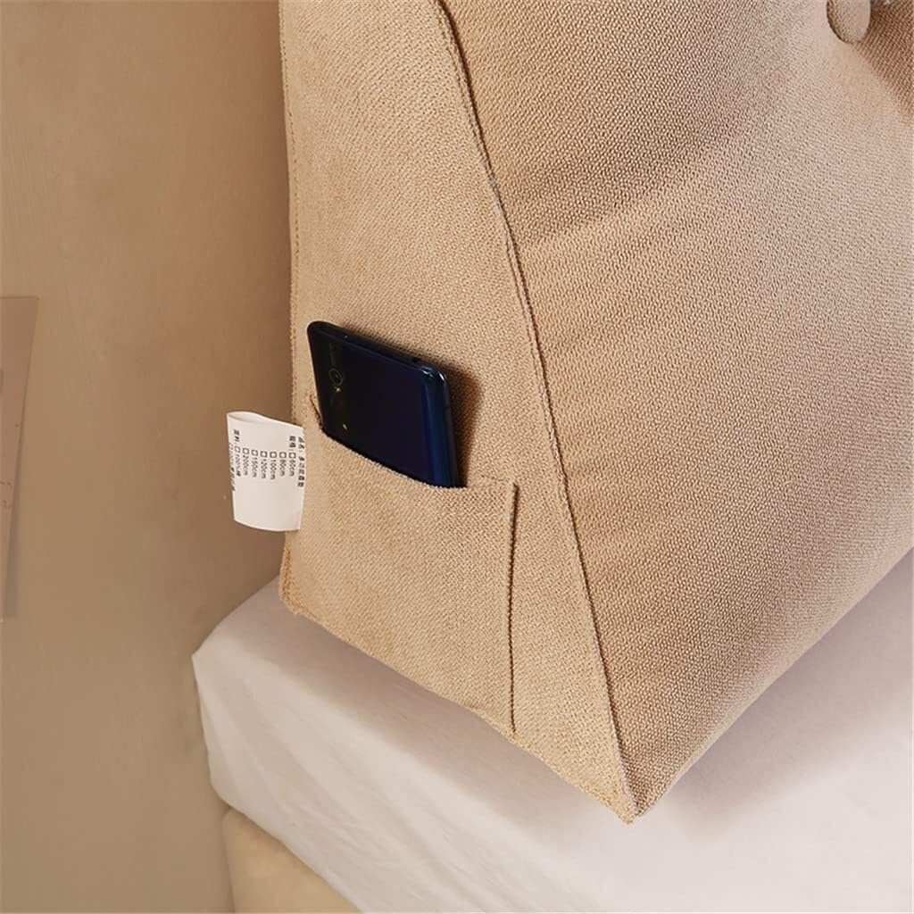 Triangular Headboard Pillow with Velvet Cover