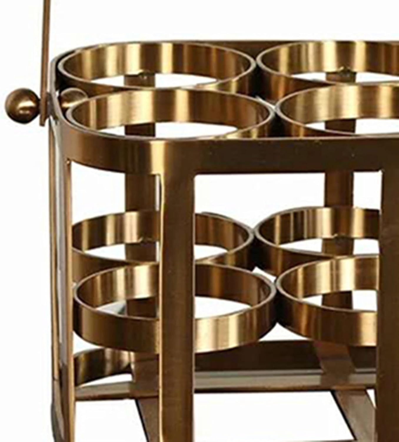 Stylish Freestanding Wine Rack Organizer with 6 Bottles