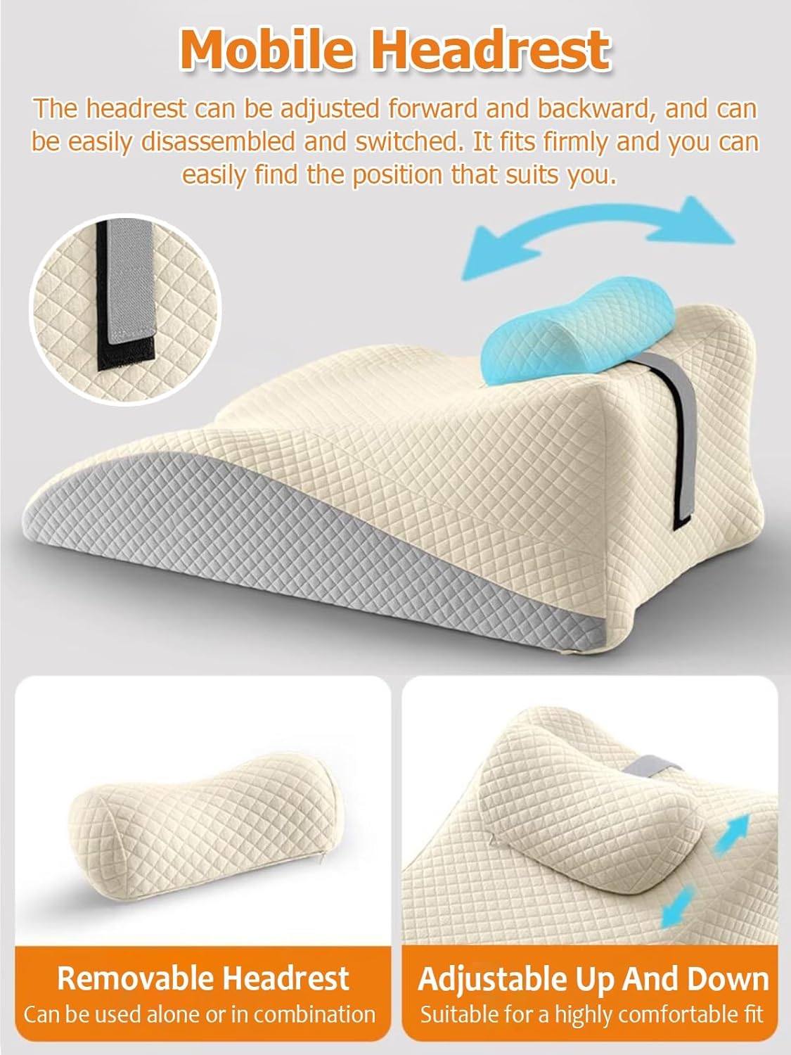 JYHHCYS Memory Foam Prone Pillow with Neck Support