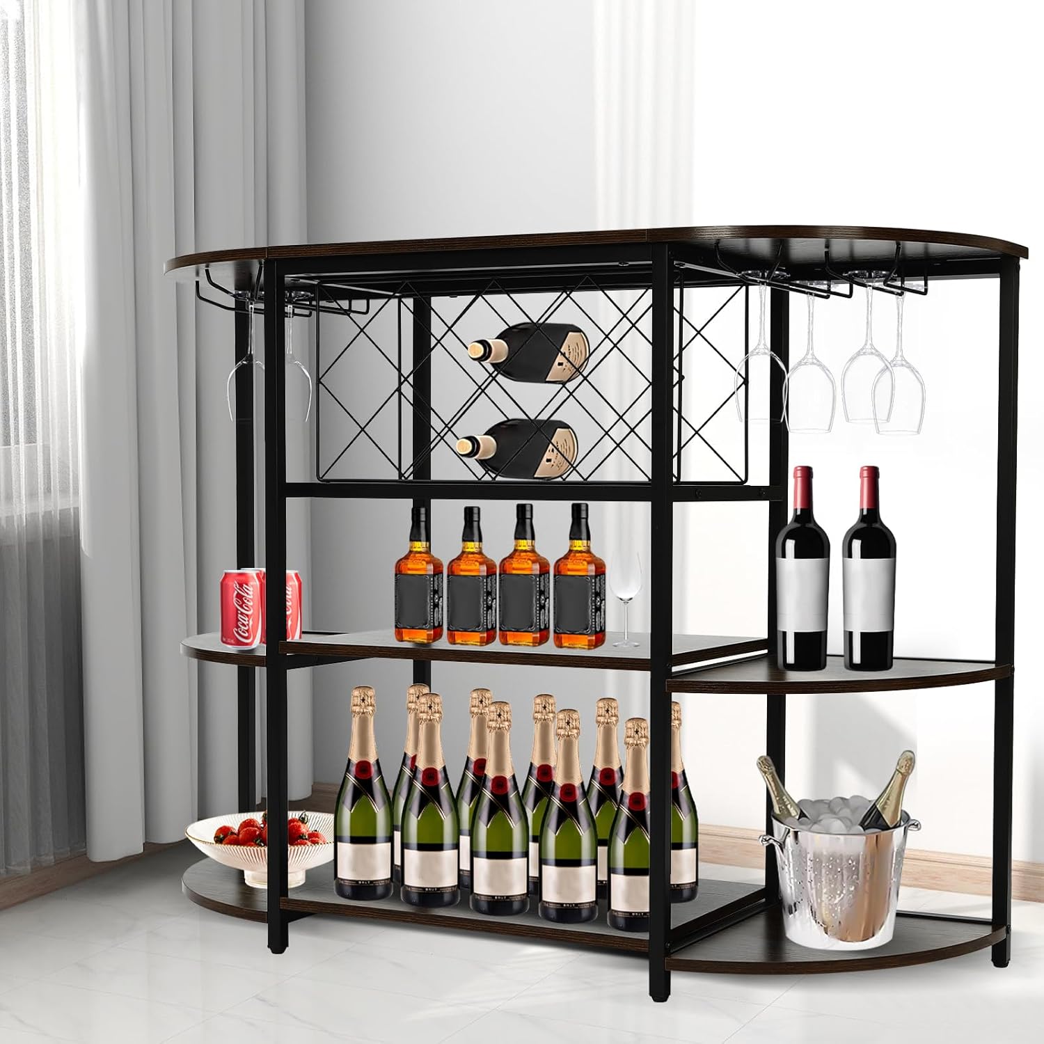 Rosyouth 3-Tier Freestanding Wine Rack Table