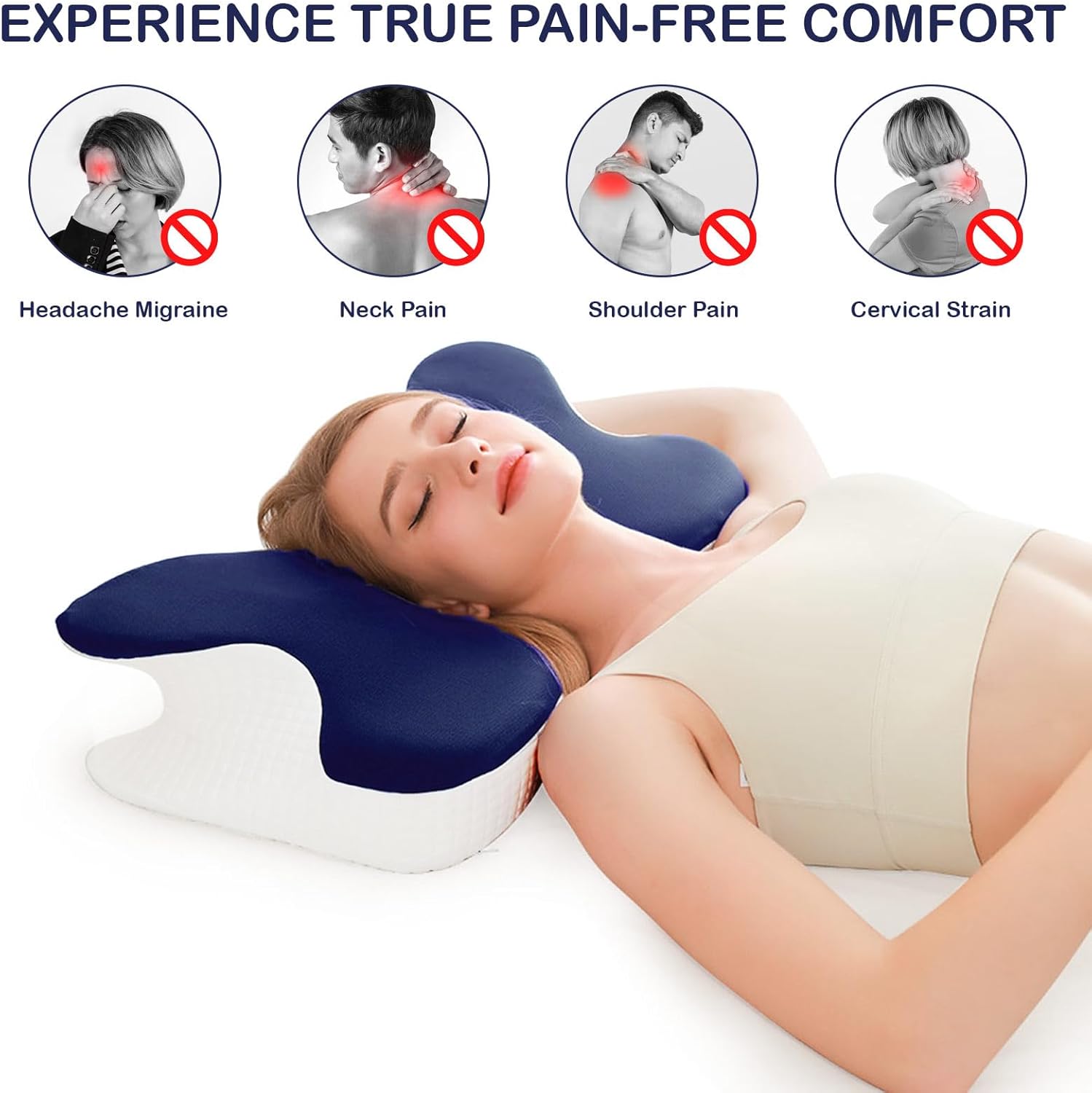 Maigandamai Cervical Pillow for Neck Pain Relief