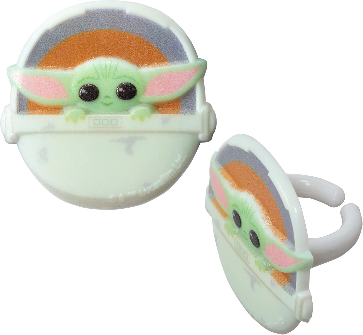 DECOPAC Star Wars The Mandalorian The Child Cupcake Rings - 24 Pack 1