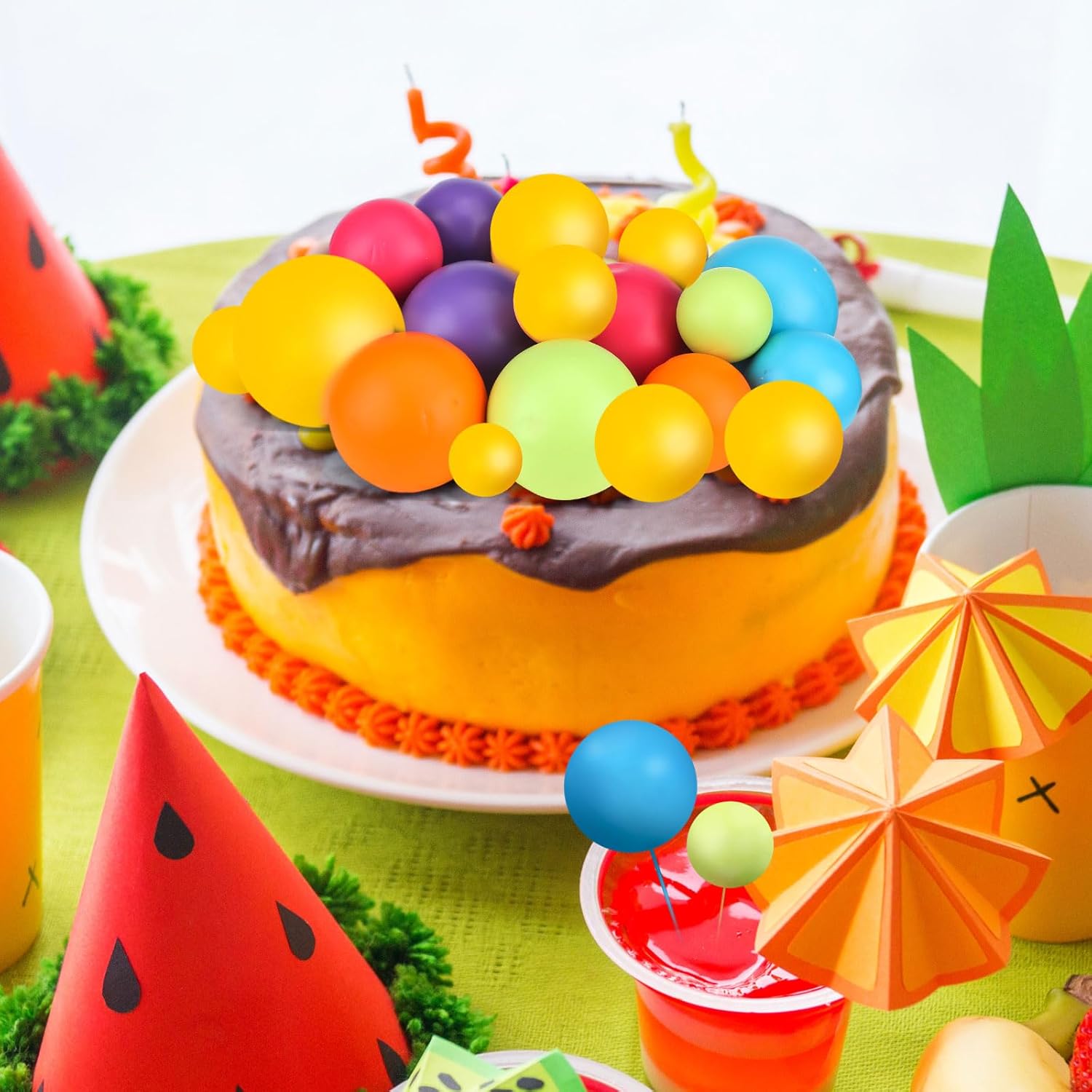 108 Pcs Foam Balloons Cake Topper DIY Decorations