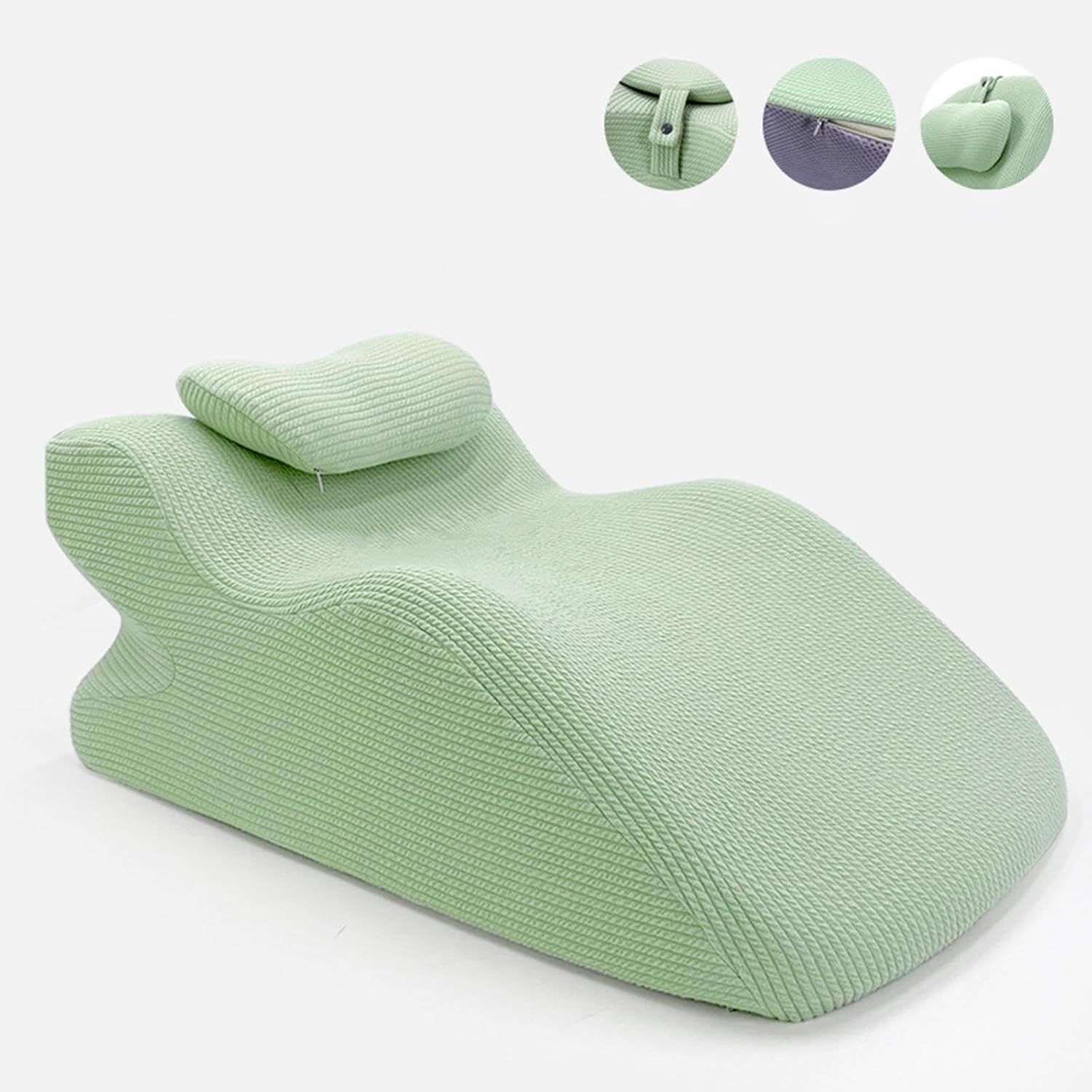 Soft Washable Ergonomic Pillow for Sleeping and Reading