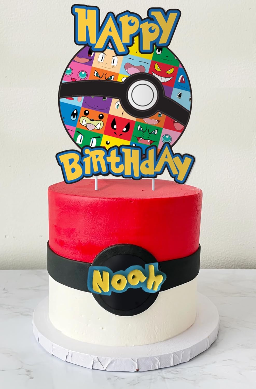 Think Green Fun Anime Poke Mon Cake Topper