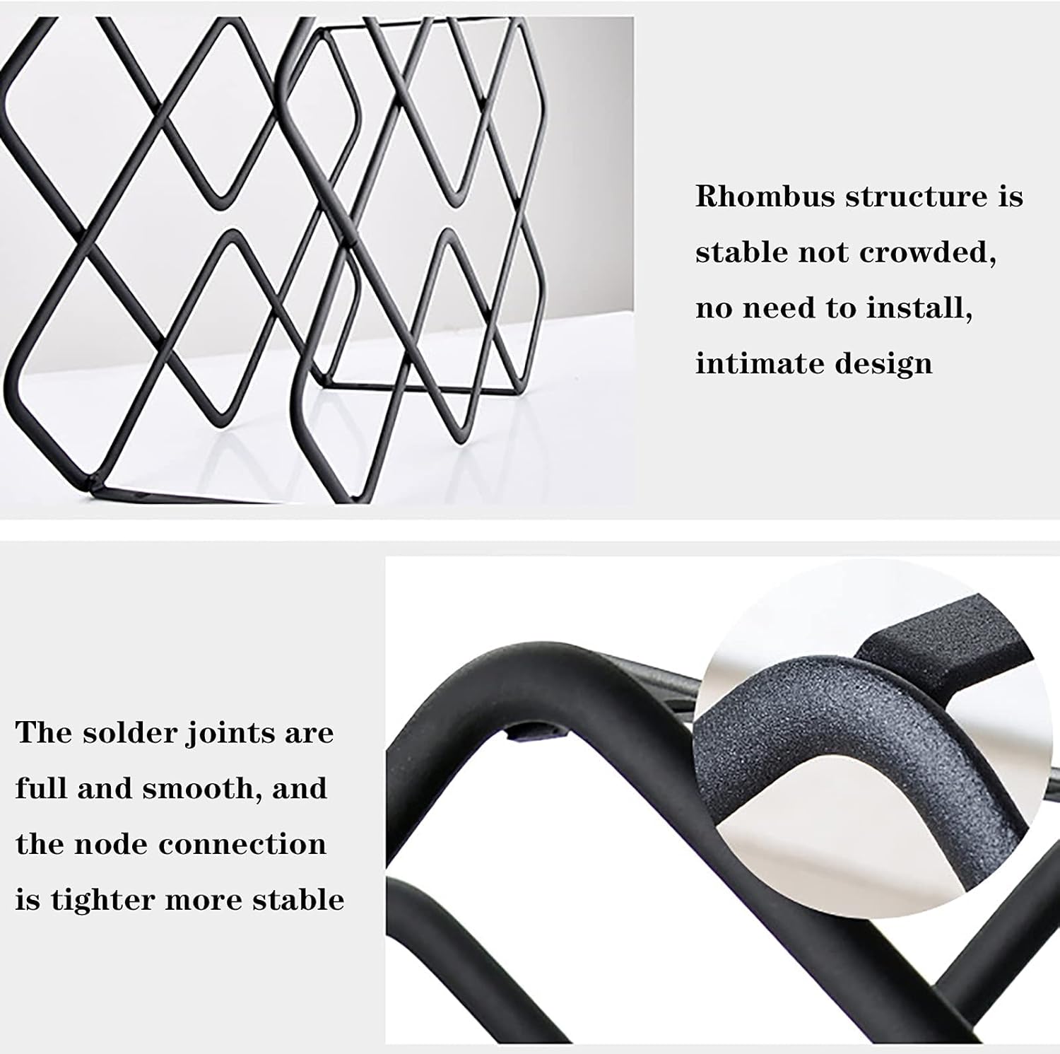 QHCS Modern Aluminum Wine Rack 5 Bottles