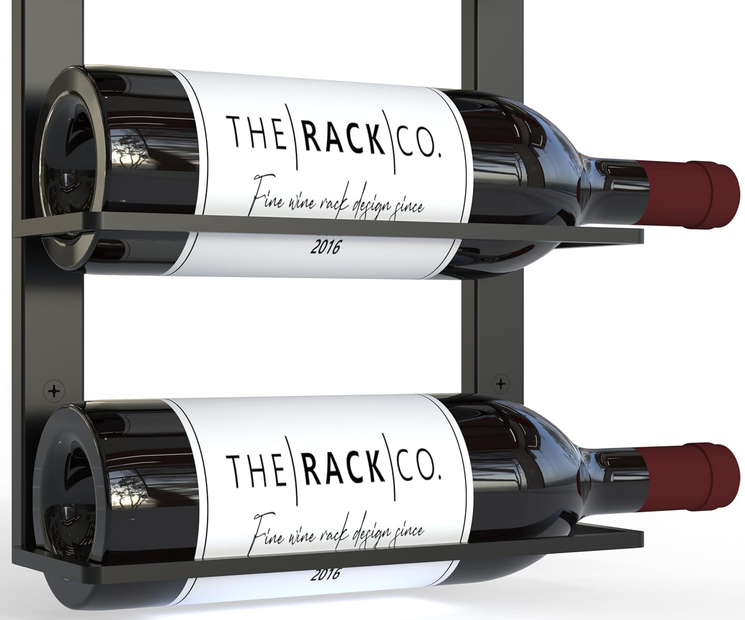 TheRackCo Wall Series - 12 Bottle Wine Rack with Opener