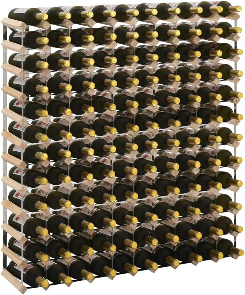 Aisifx 120 Bottle Wine Rack Solid Pine