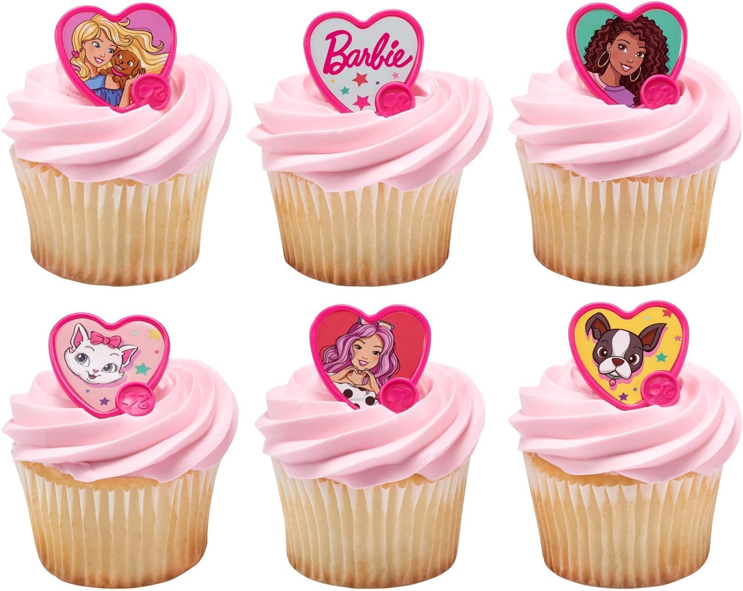 DecoPac Barbie Be The Future Cupcake Toppers - 24 Pack