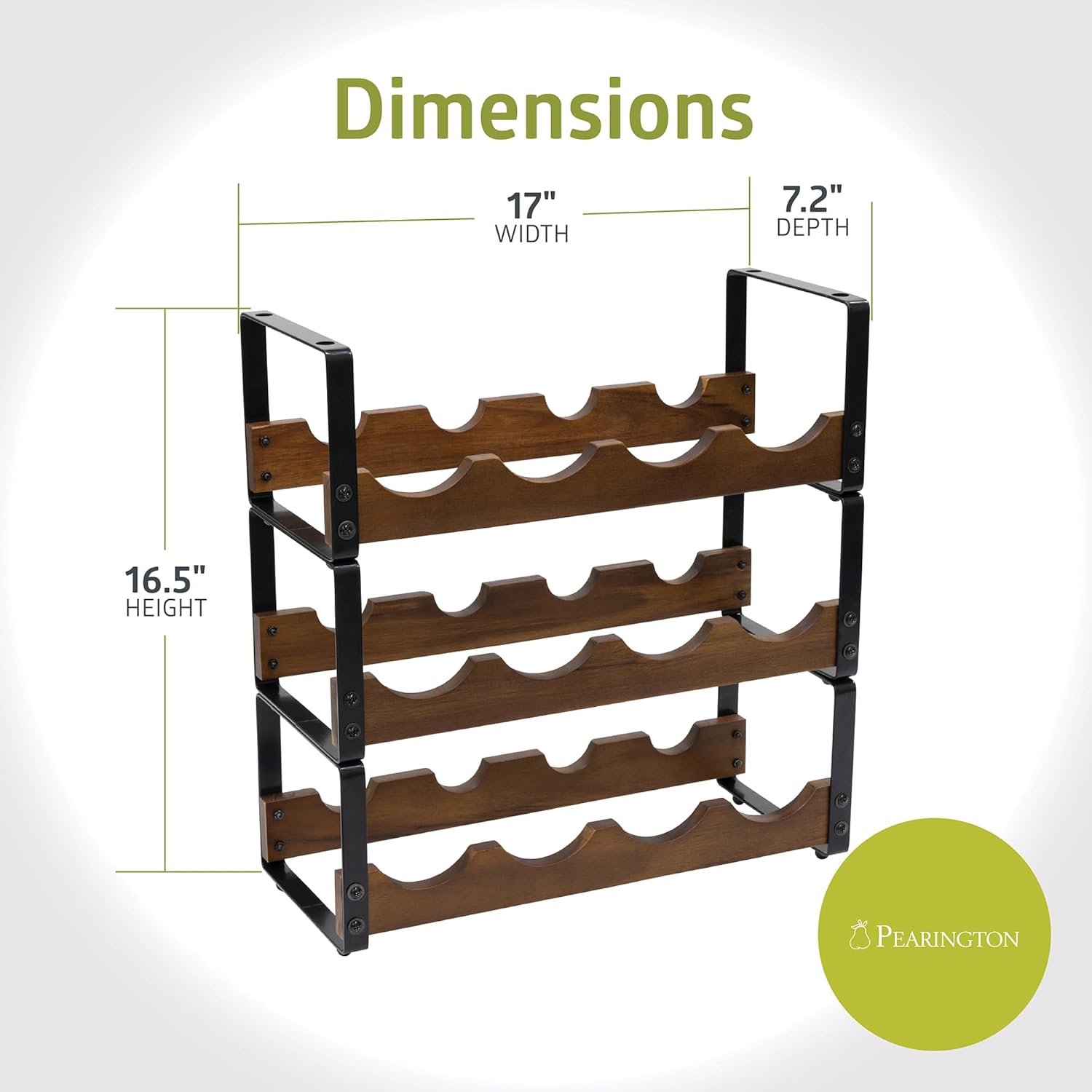 Pearington 12 Bottle Tabletop Wine Rack