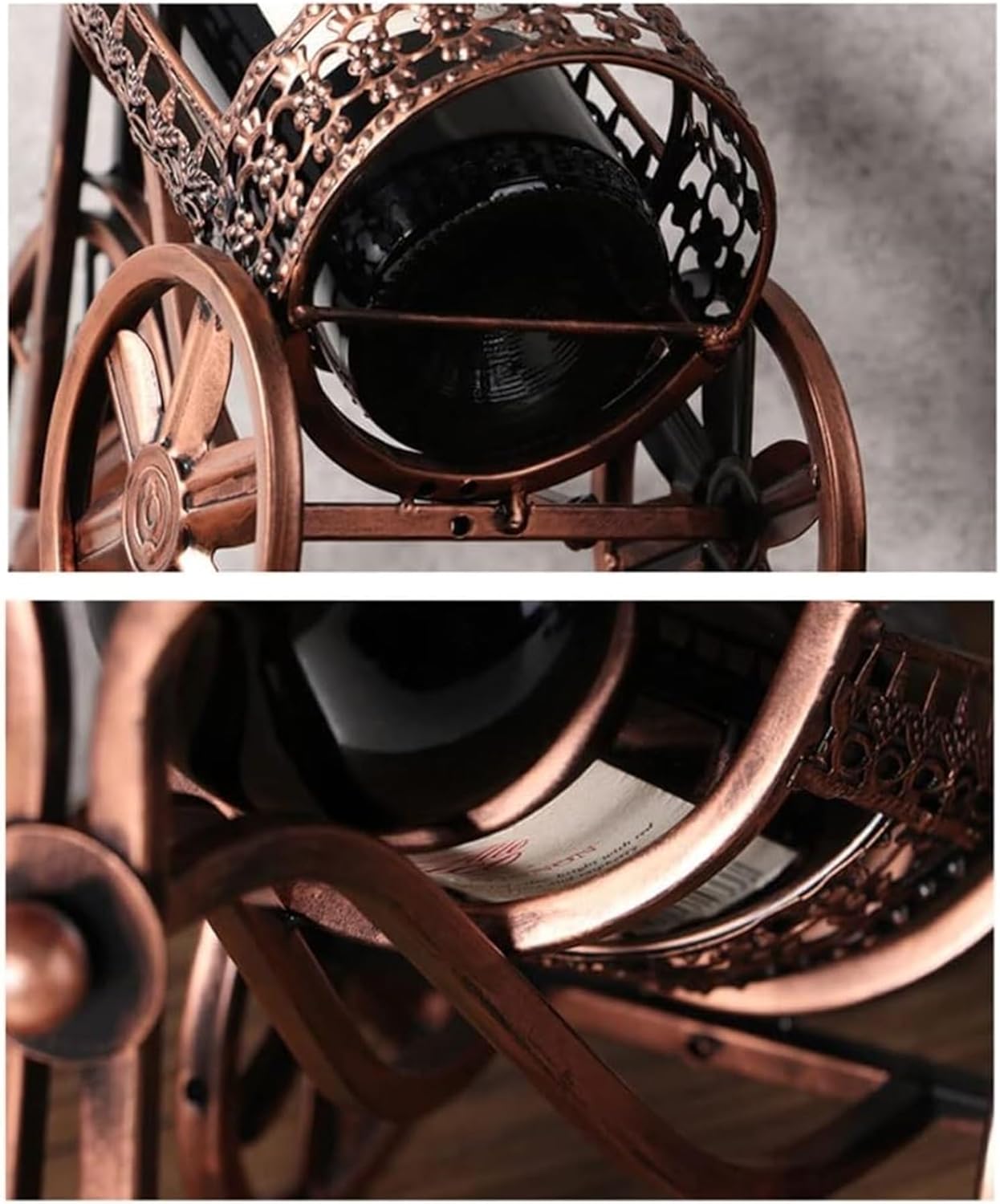 Freestanding Wine Rack with Vintage Car Shape