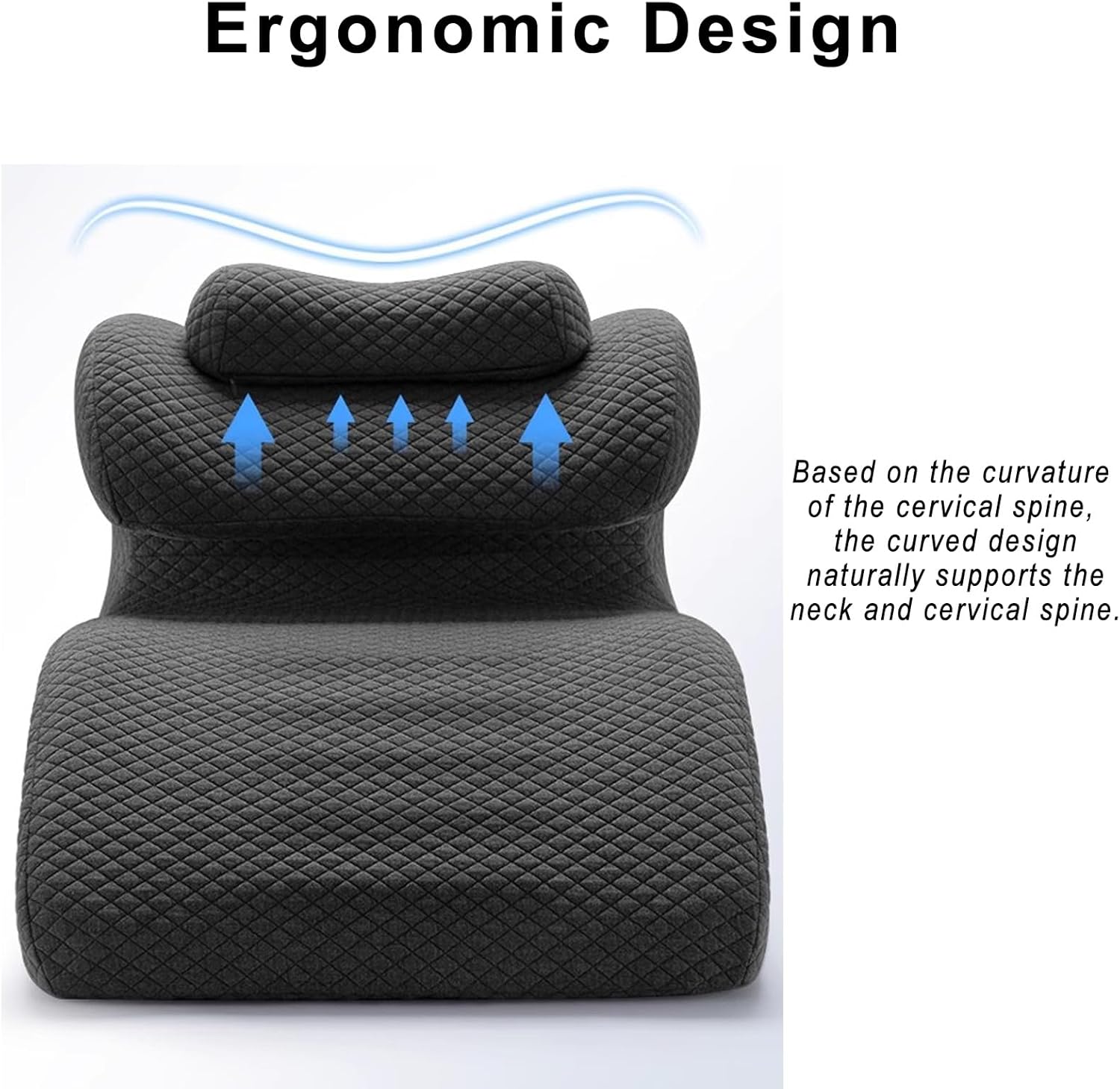 Ergonomic Memory foam Prone Support Pillow for Adult
