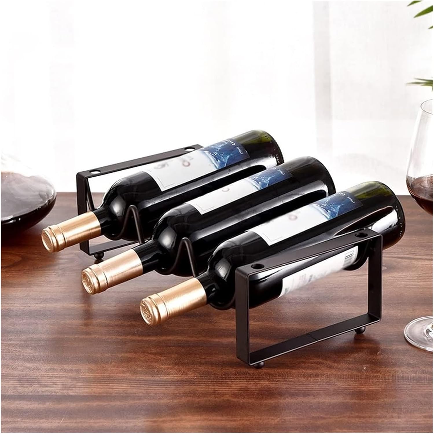OXOAMP Vintage Metal Wine Rack Freestanding