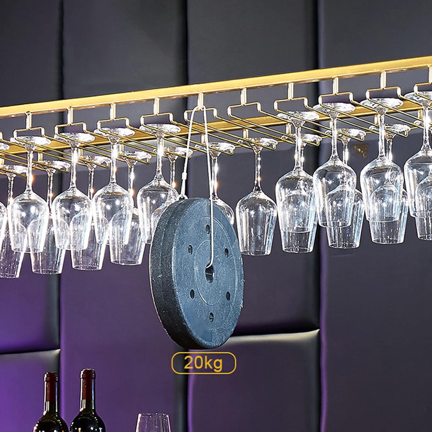 KOHARA Wall-Mounted Wine Rack with Adjustable Height