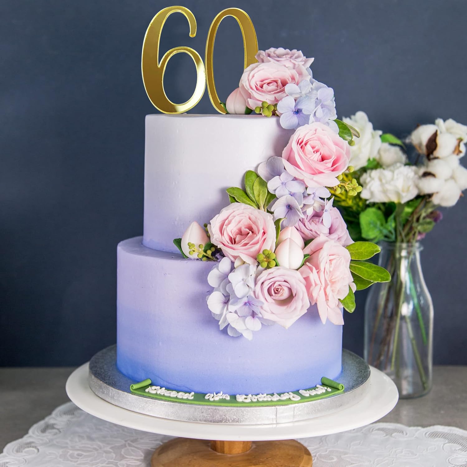 91PCS Acrylic Letter Number Cake Toppers DIY Decoration Set