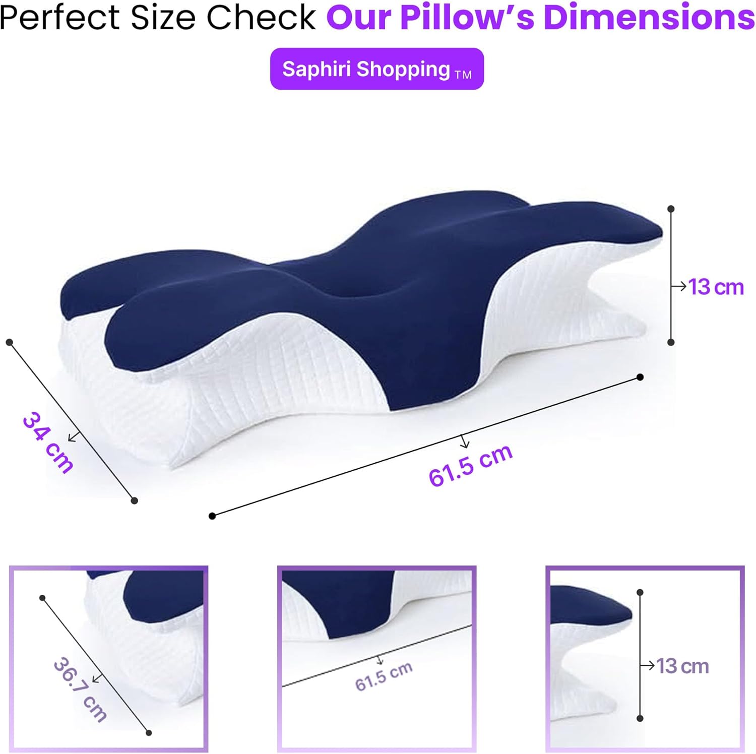 Cervical Neck Support Pillow for Sleep Comfort
