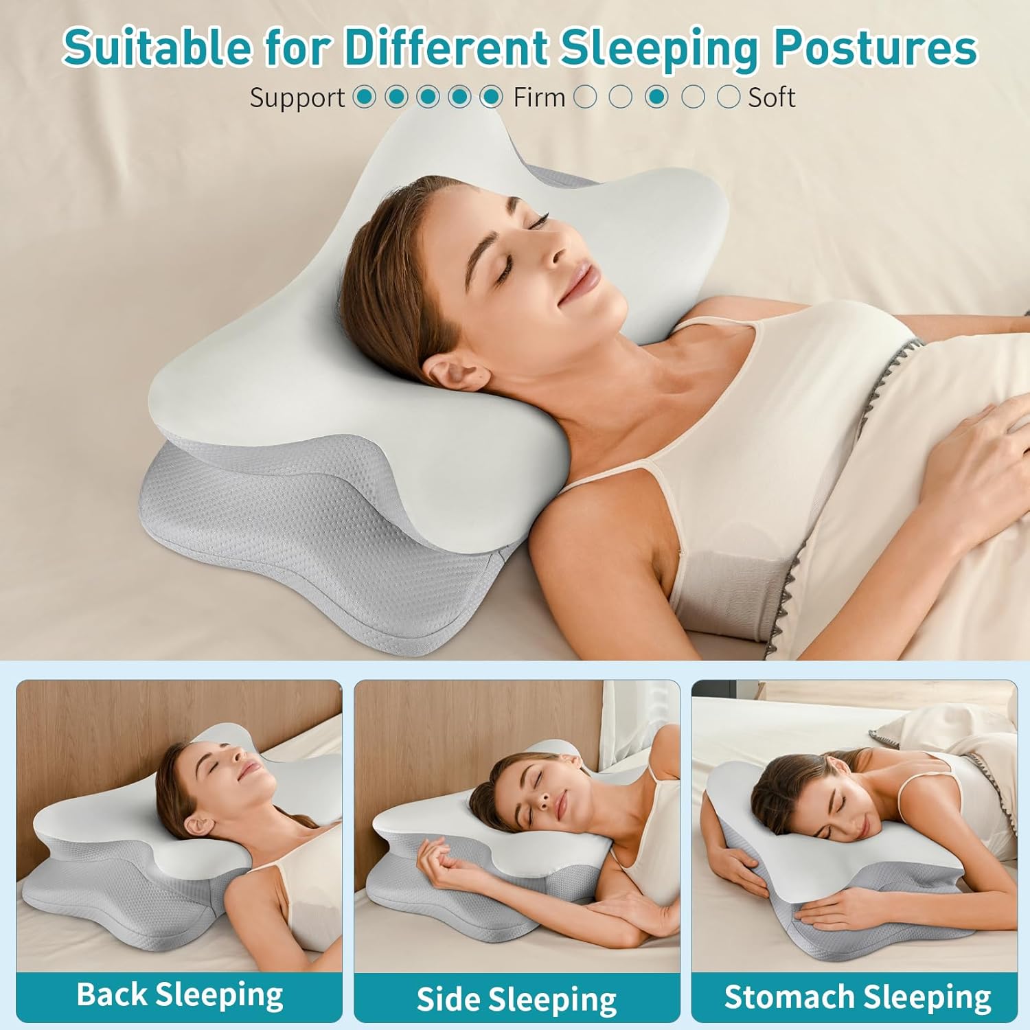 Besyodo Ergonomic Neck Pillow for Pain Relief