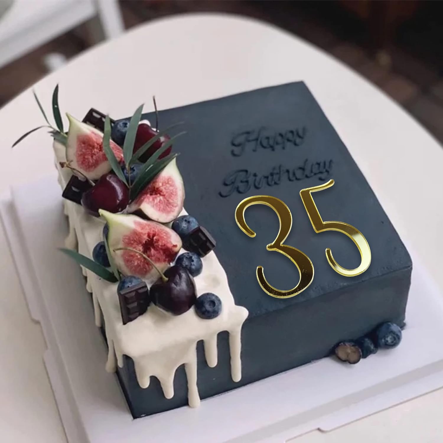 91PCS Acrylic Letter Number Cake Toppers DIY Decoration Set