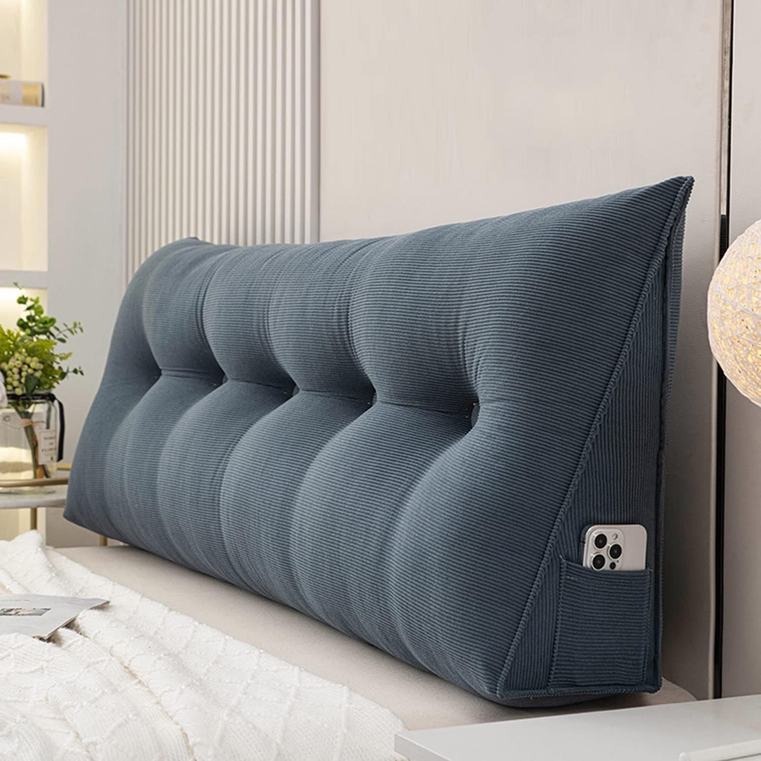 COZMAX Queen Size Triangular Headboard Pillow