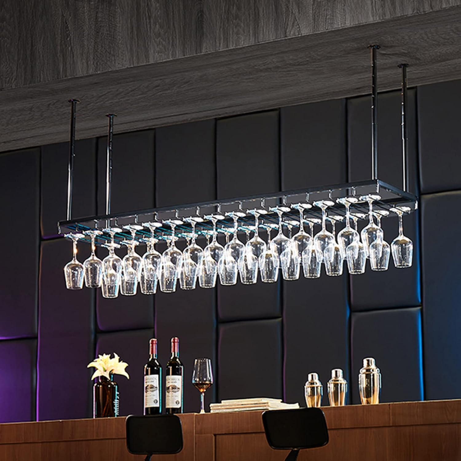 KOHARA Wall-Mounted Wine Rack with Adjustable Height
