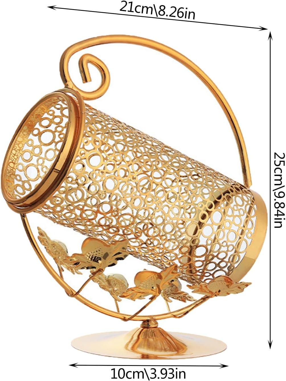 UYVEIS Gold Metal Wine Rack for Cabinet Storage