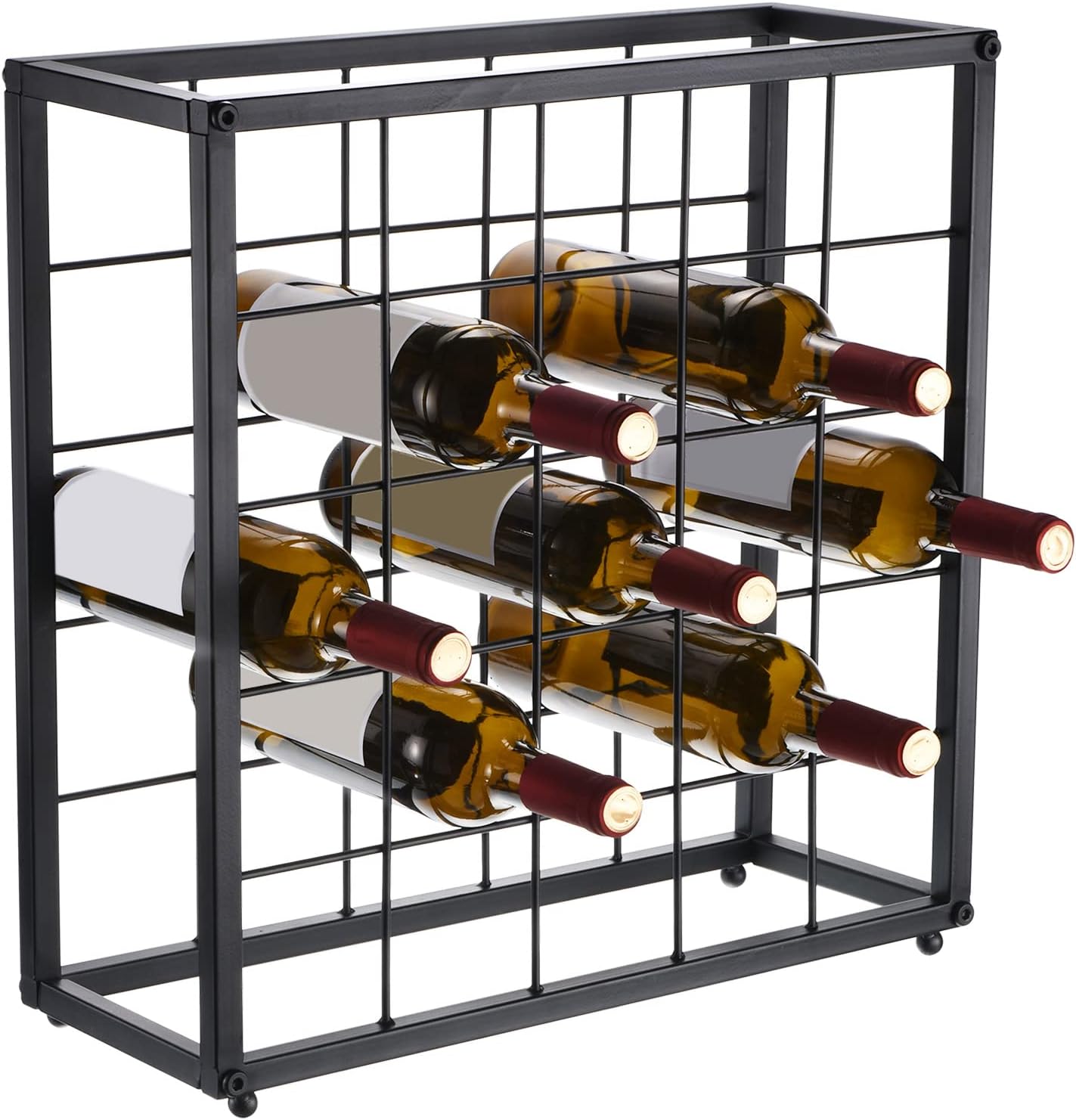 METALLIXITY Countertop Wine Rack 25 Bottles
