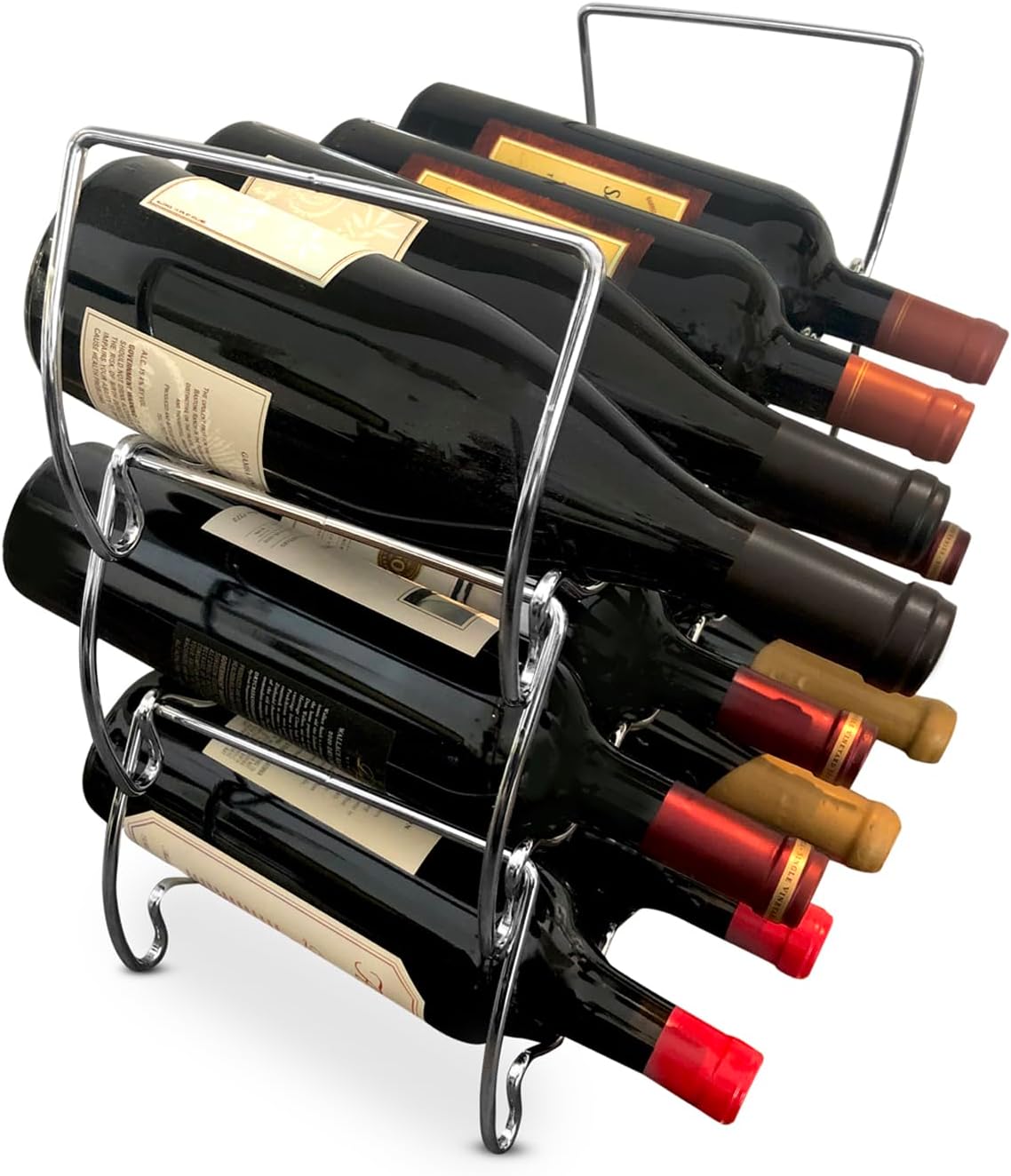 Lilys Home 12-Bottle Tabletop Wine Rack