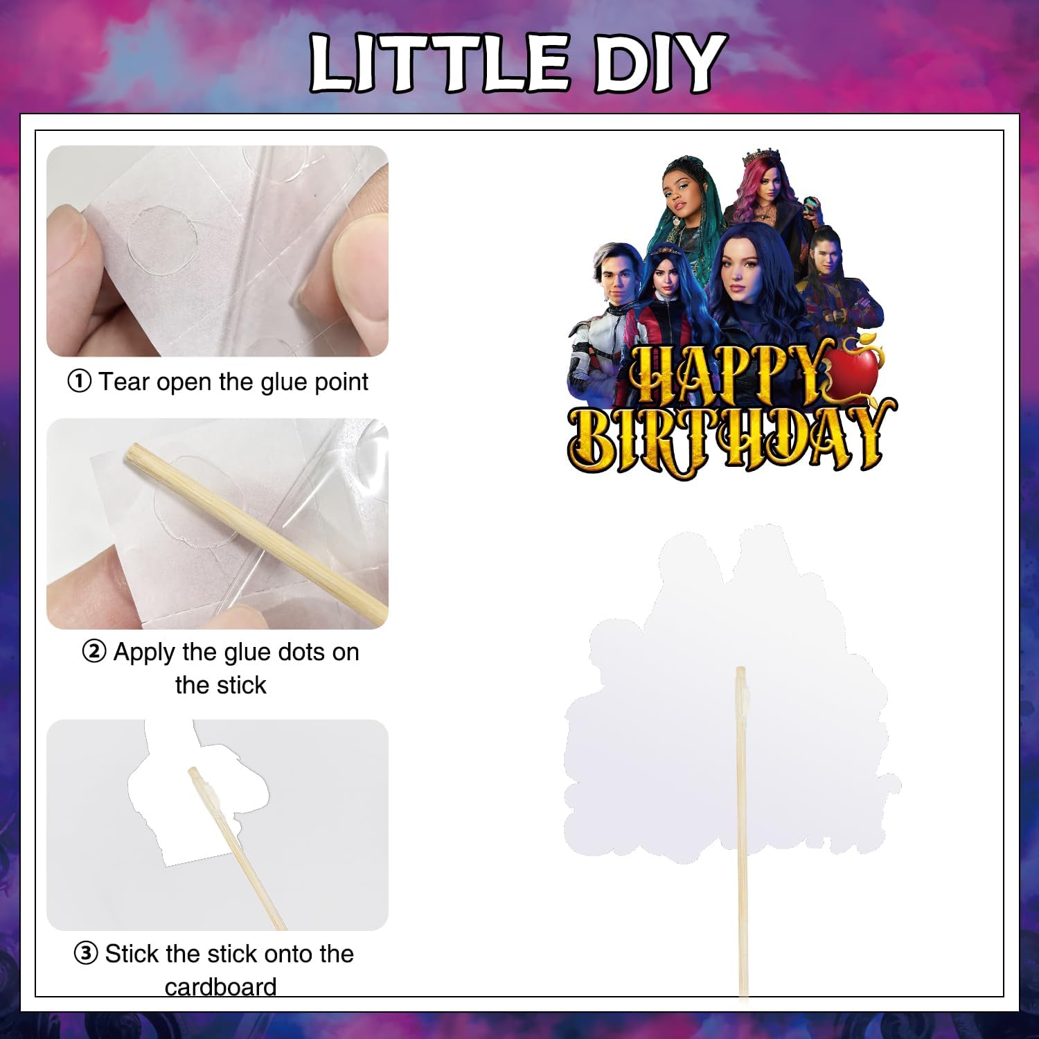 Movie Themed Cupcake Toppers - 13pcs Birthday Party Decorations