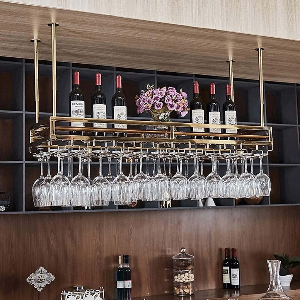 KOHARA Wall-Mounted Wine Rack with Goblet Holder