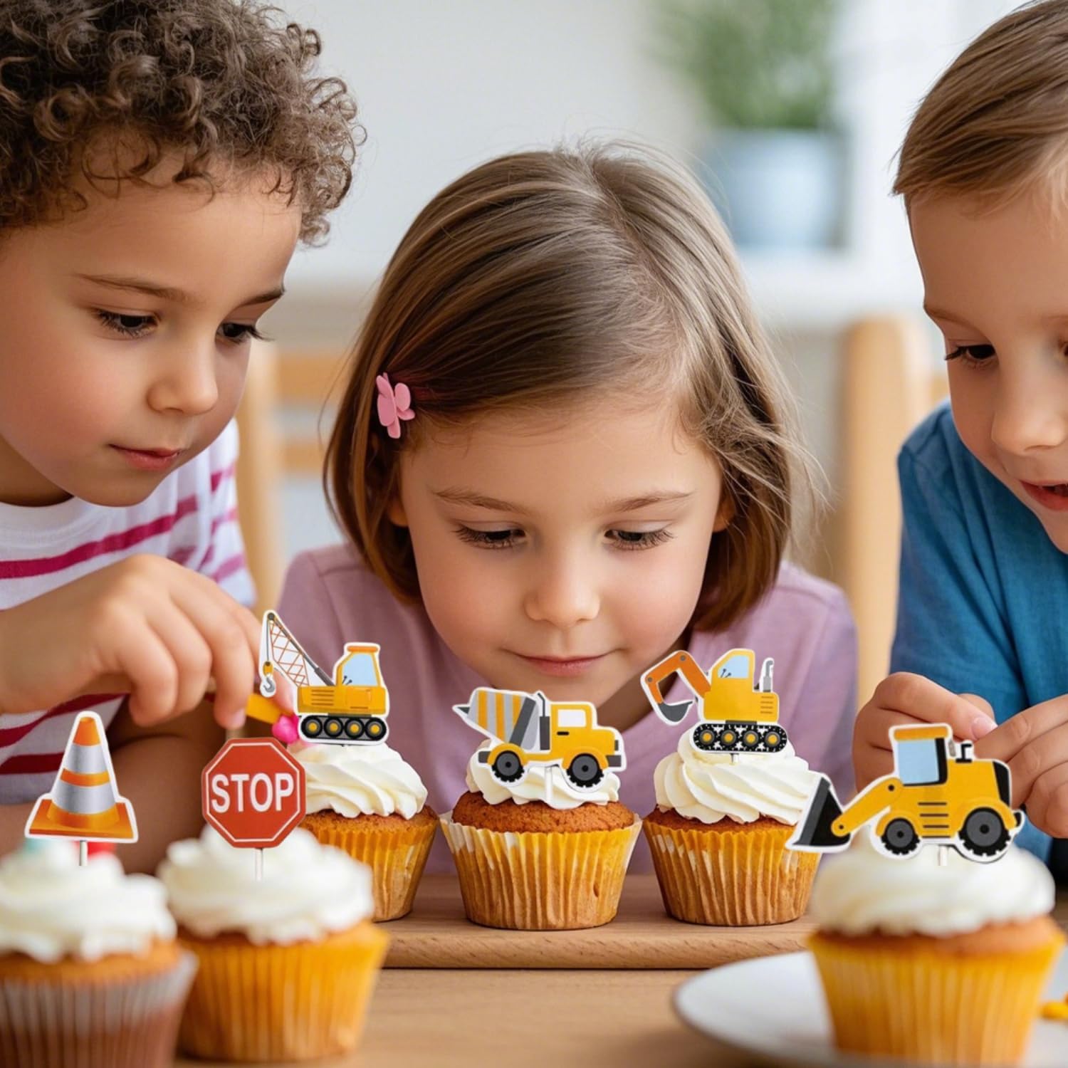 ALISSAR 35-Pack Non-Edible Cupcake Toppers