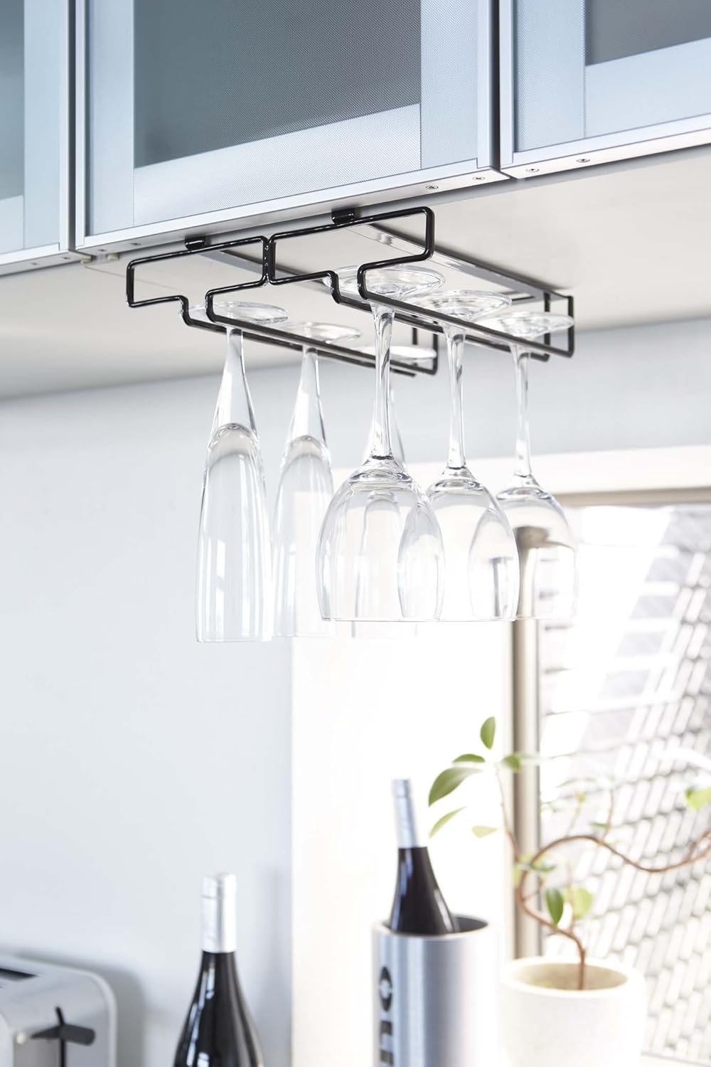 YAMAZAKI Steel Wine Glass Rack for Home