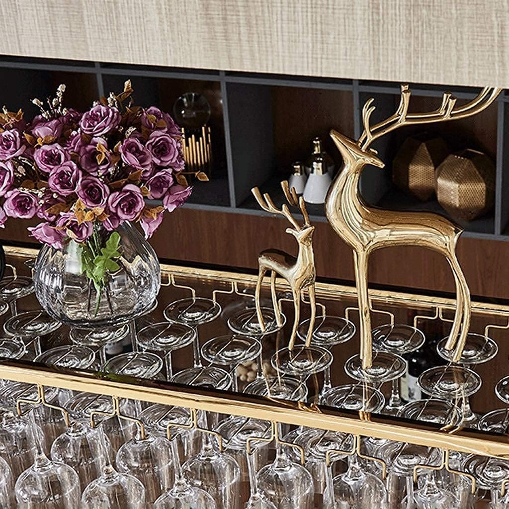 KOHARA Wall-Mounted Wine Rack with Goblet Holder