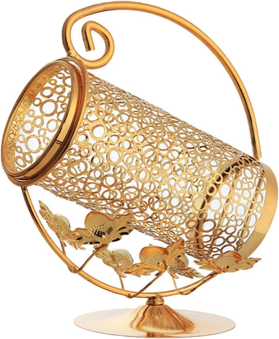 UYVEIS Gold Metal Wine Rack for Cabinet Storage